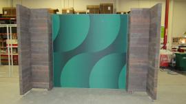 Custom U-shaped Studio Wall with Laminate and SEG Graphics