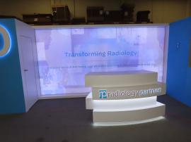 Custom 10x10 LB Addition to Inline Exhibit with Reception Counter and Closet Storage -- View 3